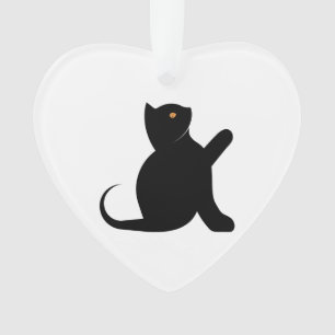 Adorno Gato diciendo hola