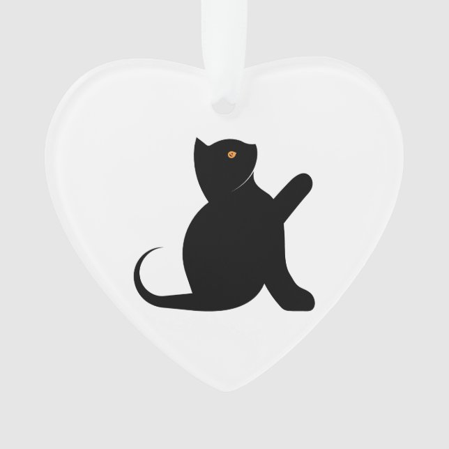 Adorno Gato diciendo hola (Anverso)