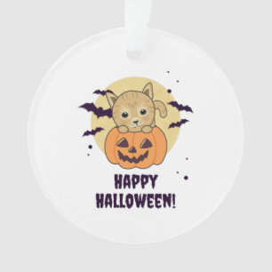 Adorno Gato En Calabaza Gatos Dulces Feliz Halloween