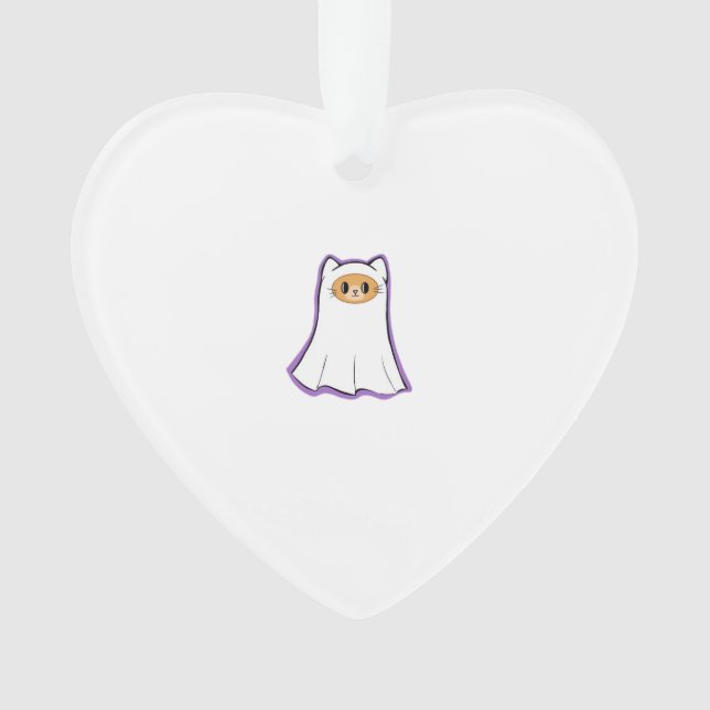 Adorno gato fantasma Classic T-Shirt_3 (Anverso)
