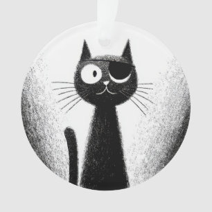 Adorno Gato Pirata – Monos Artísticos y Minimalistas de G