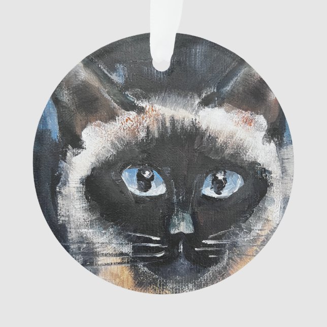 Adorno gato siamés (Anverso)