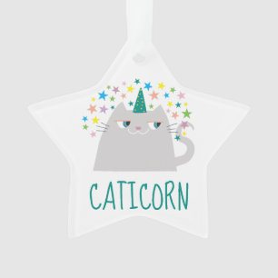Adorno Gato Unicornio Lindo