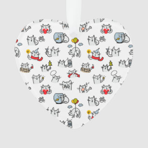 Adorno Gatos divertidos, leche y magia.