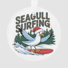 Adorno Gaviota invernal, gaviota Navidad