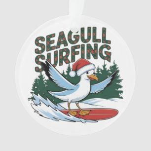 Adorno Gaviota surfista de invierno, Gaviota de Navidad