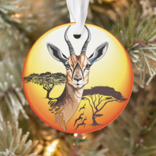 Adorno Gazelle Animal salvaje Antelope africano