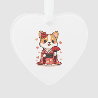 Adorno Geisha Corgi Dog Lover Welsh