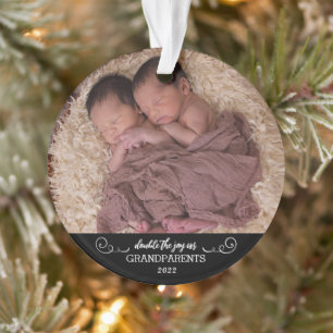 Adorno Gemelos, nuestra primera Navidad como abuelos