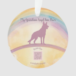 Adorno German Shepherd Rainbow Bridge Ornament with Music