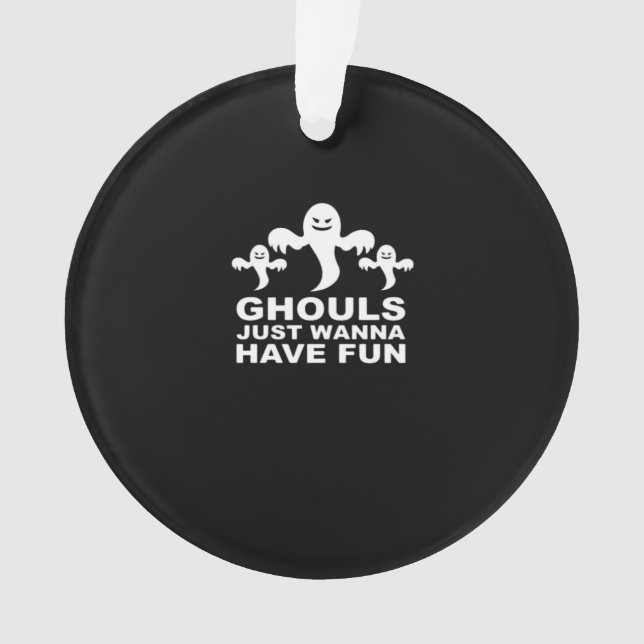 Adorno Ghouls solo quiere divertirse con Halloween Divert (Anverso)
