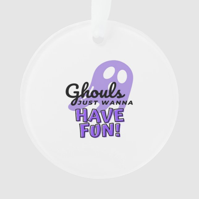 Adorno Ghouls solo quiere divertirse con Sloth Halloween (Anverso)