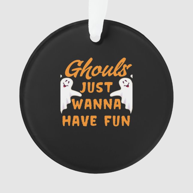 Adorno Ghouls solo quiere divertirse en otoño (Anverso)