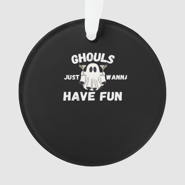 Adorno Ghouls Solo quiere divertirse - Funny Cockt Hallow (Anverso)