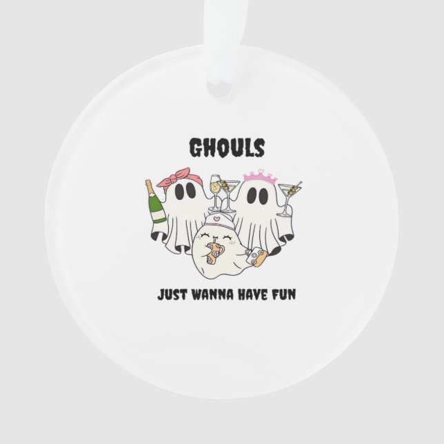 Adorno Ghouls solo quiere tener un diseño básico divertid (Anverso)