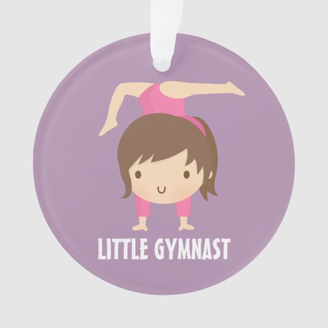 Adorno Gimnasia Chica de gimnastas pequeñas y pequeñas pe (Anverso)