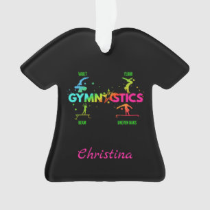 Adorno Gimnasia femenina barras viga salto suelo