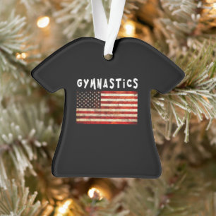Adorno Gimnasia Grunge Bandera Americana USA