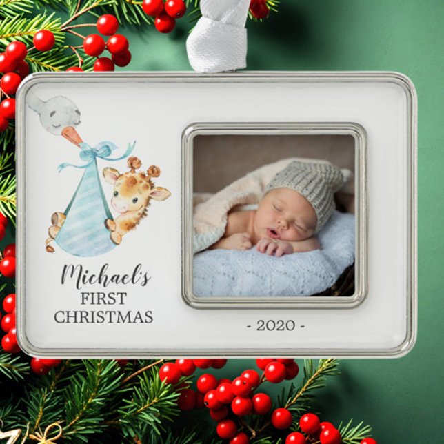 Adorno Girafa de entrega especial primera foto de Navidad (Subido por el creador)