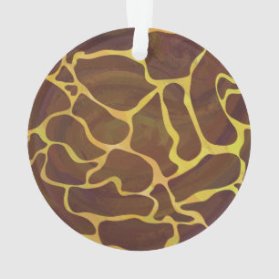 Adorno Giraffe Brown and Yellow Print