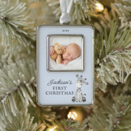 Adorno Giraffe Primer Navidad de Navidad Navidades