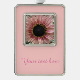 Adorno Girasol rosa pálido personalizado