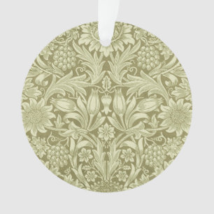 Adorno Girasol William Morris Vintage Damasco Oliva
