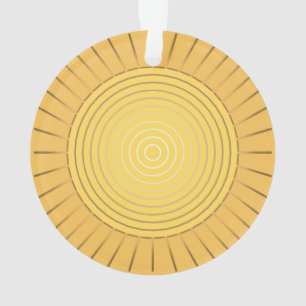 Adorno Giro solar geométrico moderno - Oro mostaza / amar