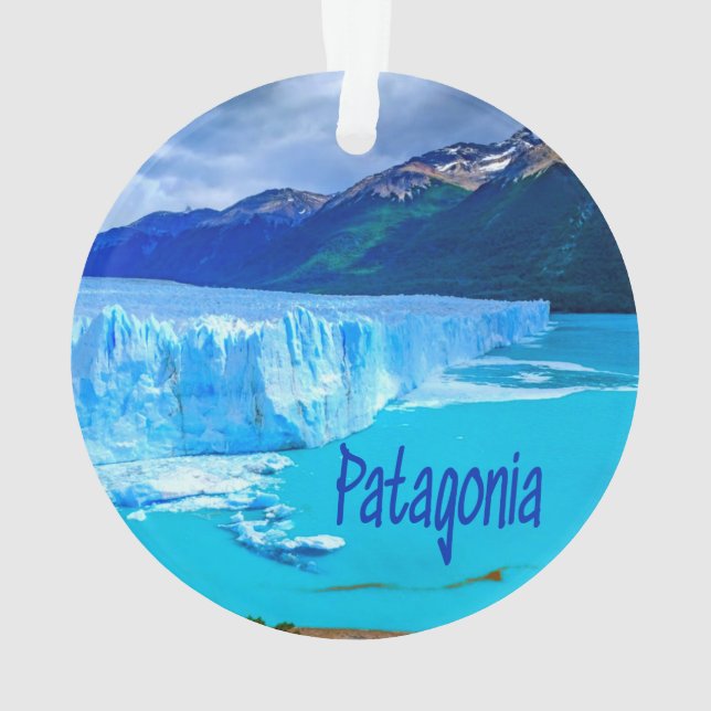 Adorno Glaciar y Montañas Patagonia Sudamérica (Reverso)