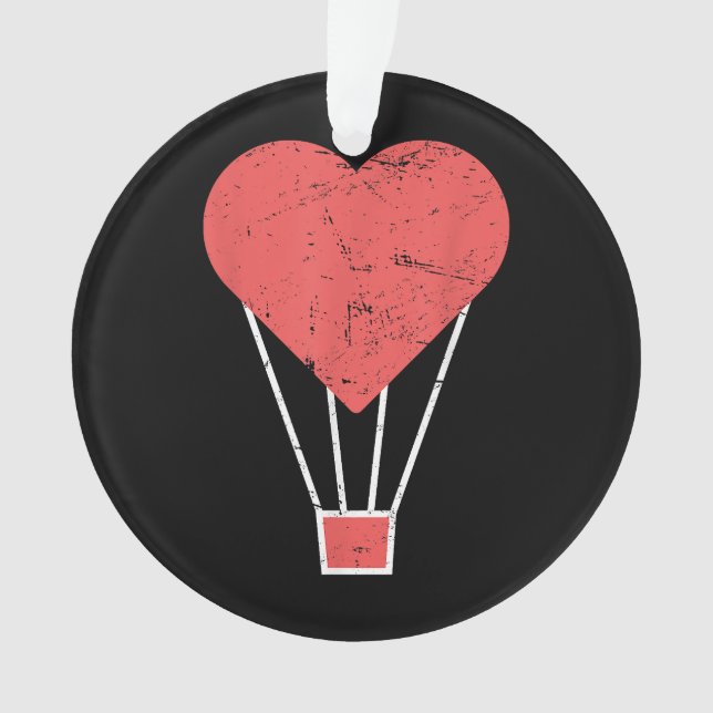 Adorno Globo de aire caliente Heart Cute (Anverso)