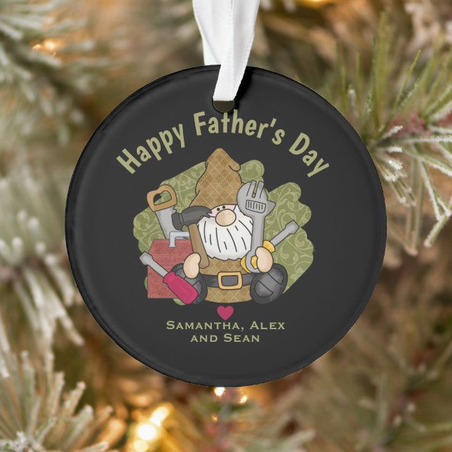 Adorno Gnome de Handyman Garden personalizado y personali (Árbol)