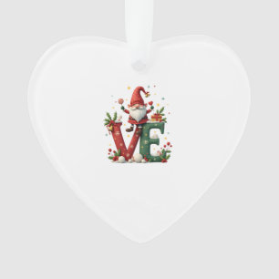 Adorno Gnome de Navidad del AMOR