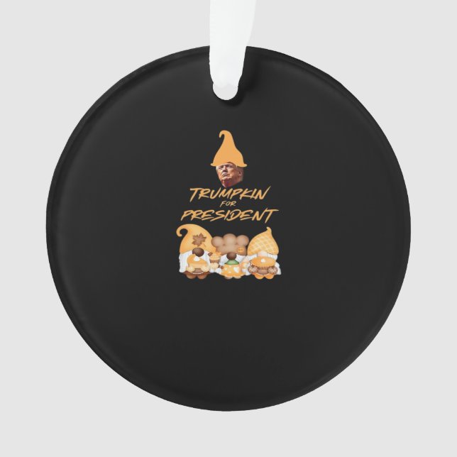 Adorno Gnome Sweet Gnome Vote Trumpkin Classic (Anverso)