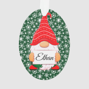 Adorno Gnomo de Navidad personalizado