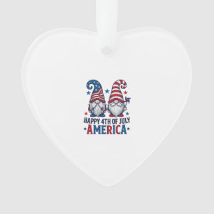Adorno Gnomos Patrióticos Feliz 4 de Julio Camiseta Améri