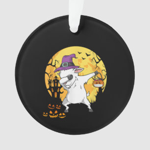 Adorno Goat Dabbing Witch Pumpkin Funny Dog Halloween