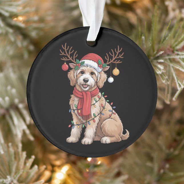 Adorno Golden Doodle Gorgeous Reindeer Christmas Tree  (Árbol)