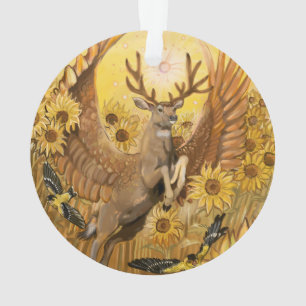 Adorno Golden Feilds Winged Mule Deer