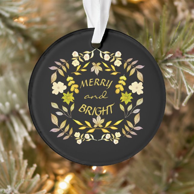 Adorno GOLDEN MERRY Y BRIGHT personalizado (Árbol)