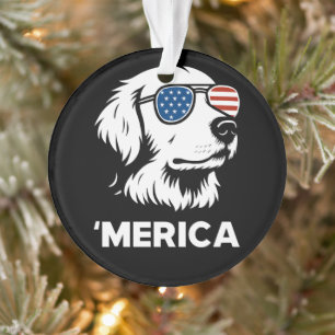 Adorno Golden Retriever 4 De Julio Merica