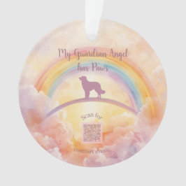 Adorno Golden Retriever Rainbow Bridge Ornament