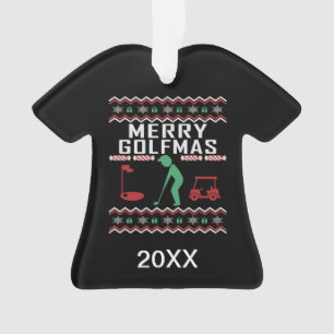 Adorno Golf personalizado: Navidades feos suéter