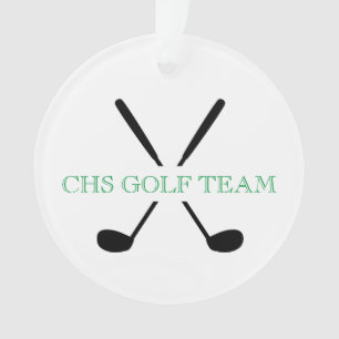 Adorno Golf Team Clubs Jugador Año escolar Keepsake