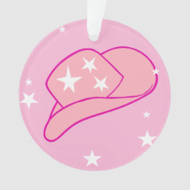 Adorno Gorra occidental moderna de vaca, rosa