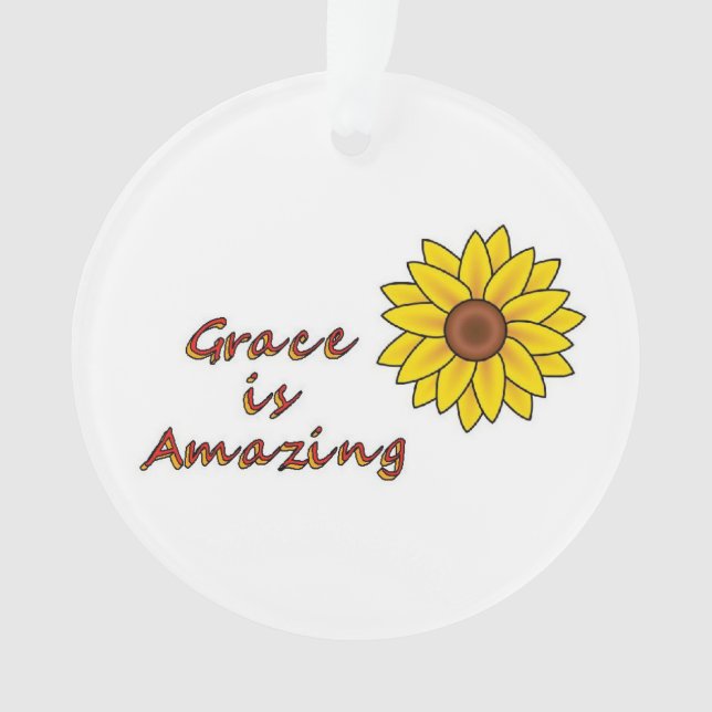Adorno Grace es asombrosa - Girasol (Anverso)