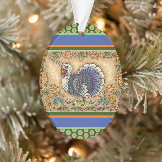 ADORNO GRACIAS A TURQUÍA UNICORN, FANTASÍA BLANCA (Árbol)