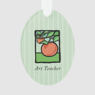 Adorno Gracias al profesor de arte, manzana