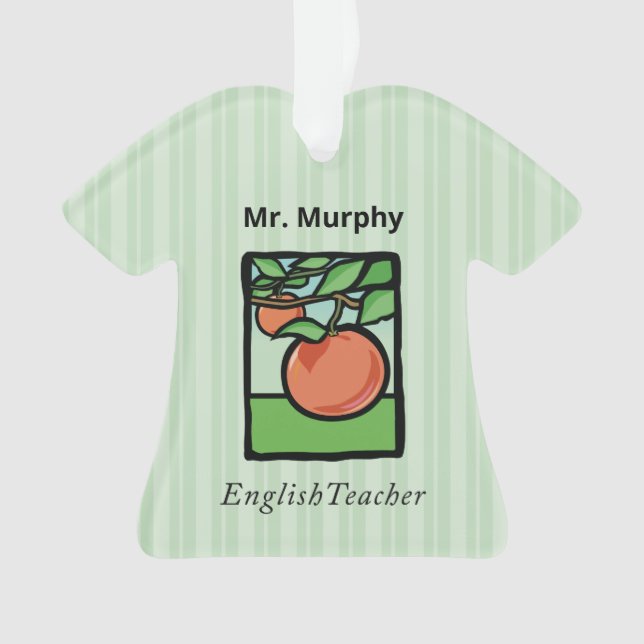 Adorno Gracias profesor de inglés, Apple (Anverso)