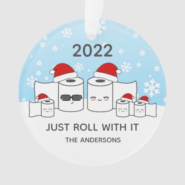 Adorno Graciosa familia de papel higiénico de 5 (Anverso)