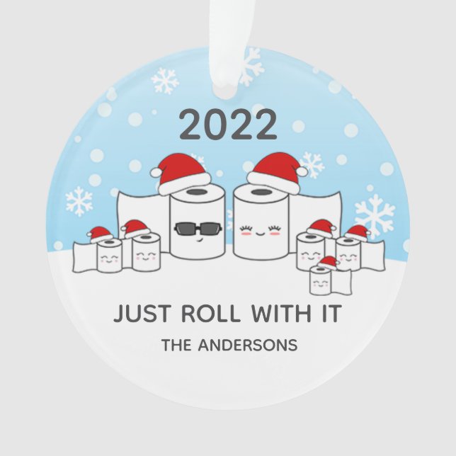 Adorno Graciosa familia de papel higiénico de 7 (Anverso)